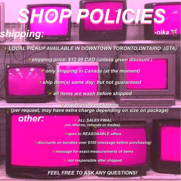 SHOP POLICIES 💓✨ - Picture 1 of 1